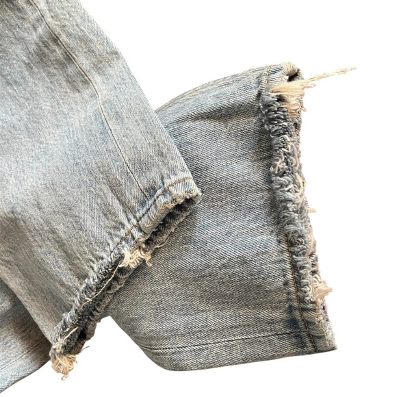 AGOLDE ~ Jamie High Rise Classic in Shake Down 90s Distressed 33. - Picture 10 of 10